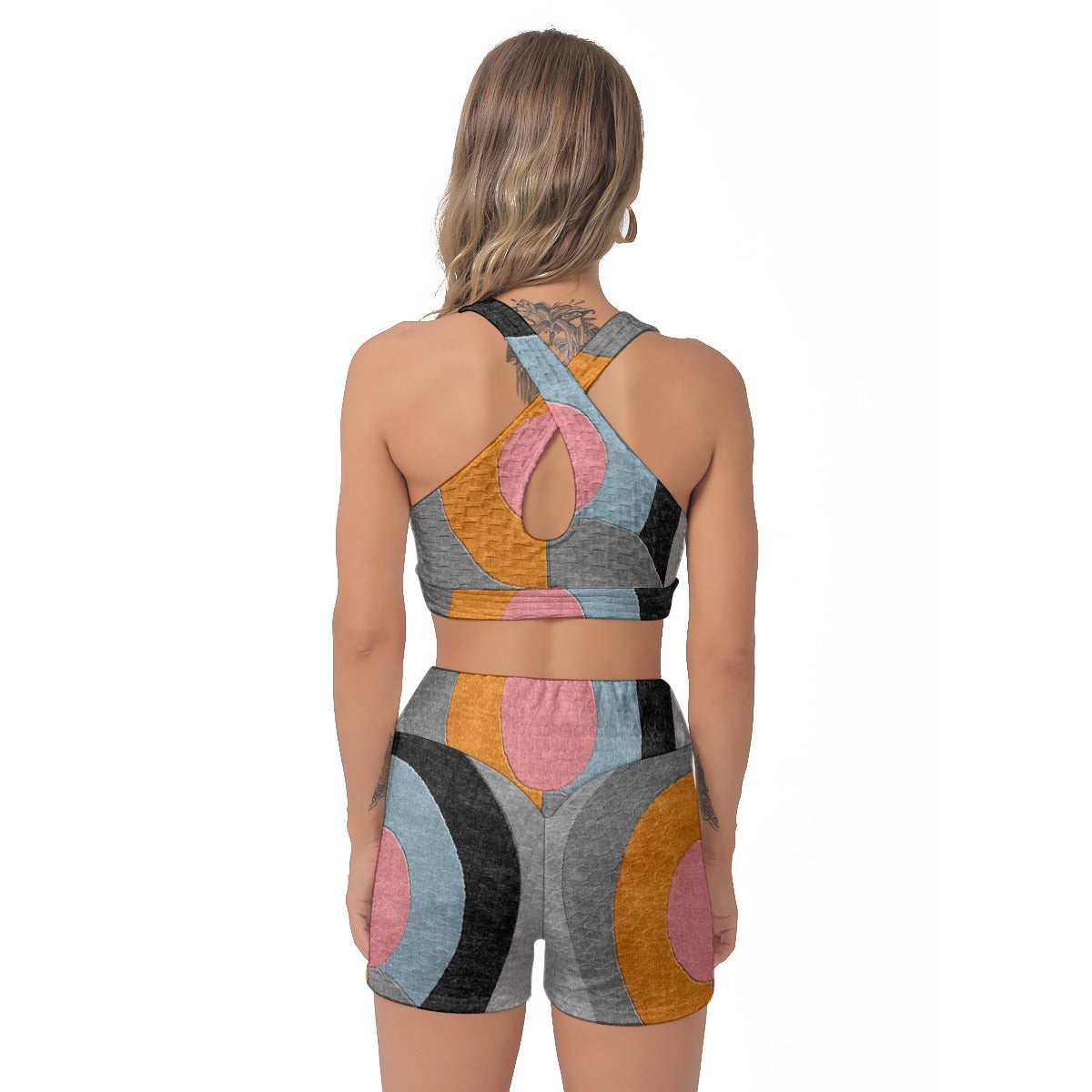 All-Over Print Women's Sports Bra Suit
