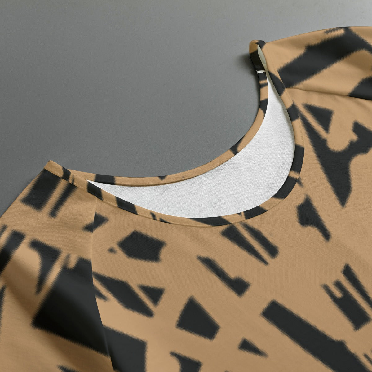 All-Over Print Women's Round Neck T-shirt With Raglan Sleeve