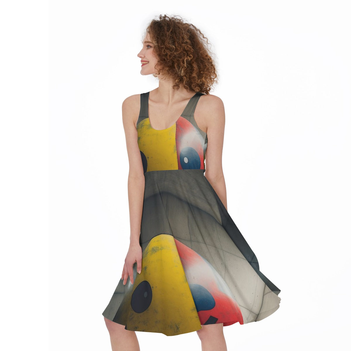 All-Over Print Women's Sleeveless Dress