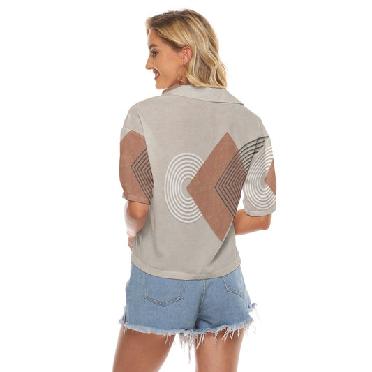 All-Over Print Women's V-neck Shirts