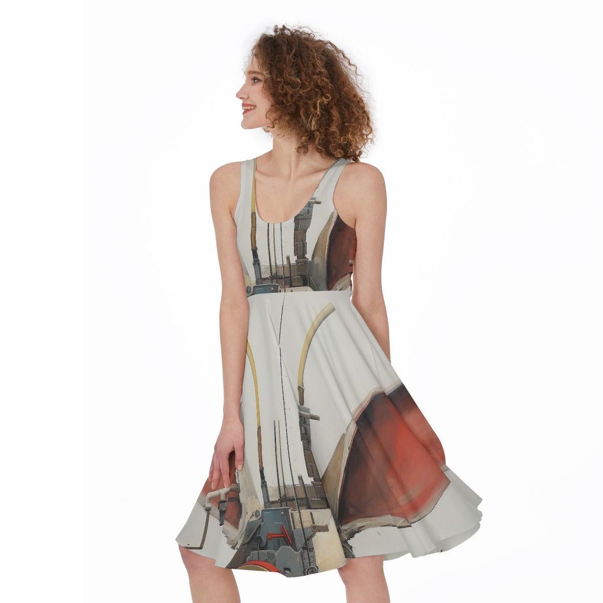 All-Over Print Women's Sleeveless Dress