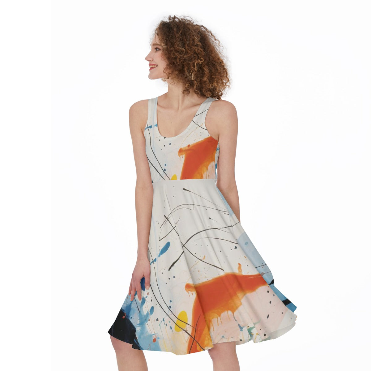 All-Over Print Women's Sleeveless Dress