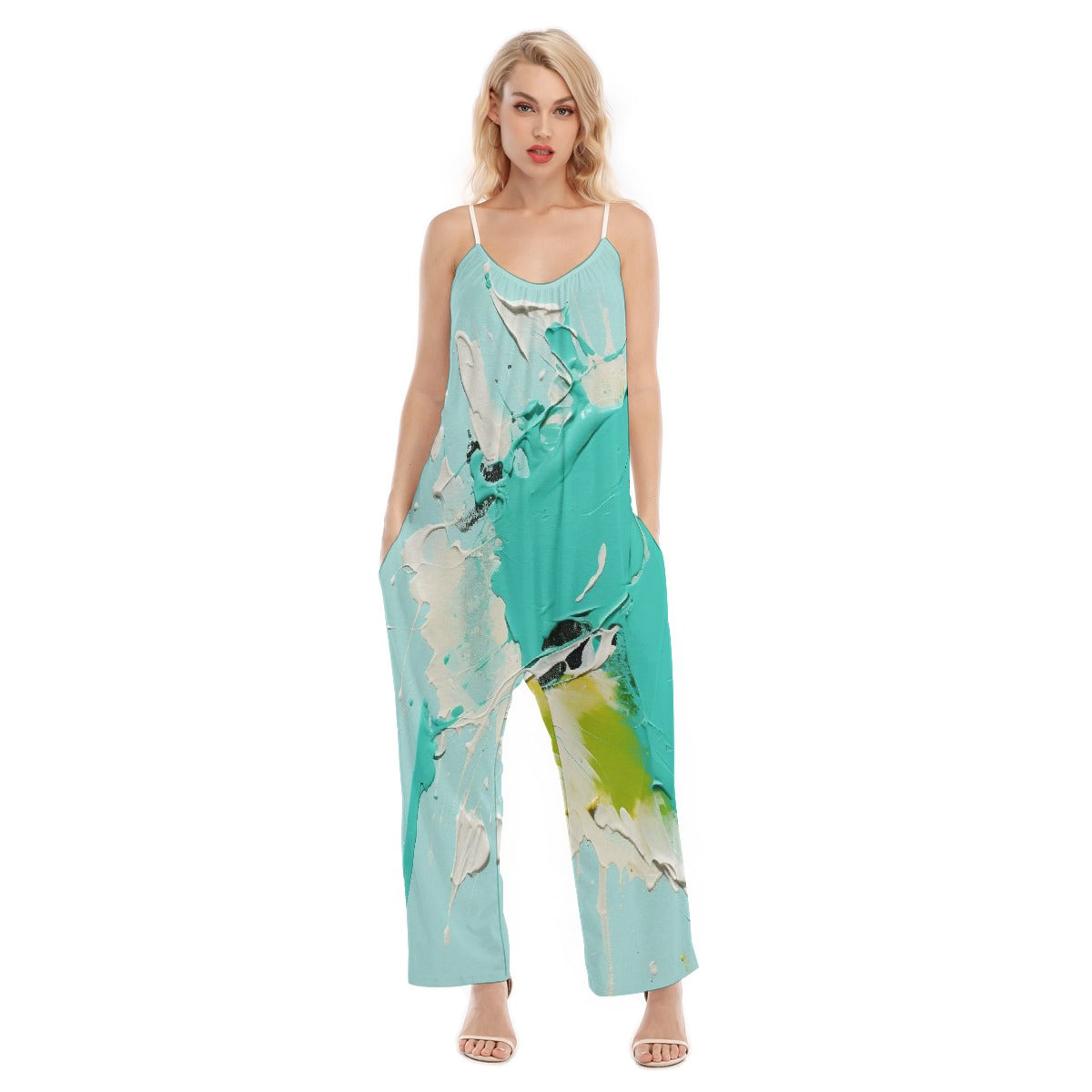 All-Over Print Women's Loose Cami Jumpsuit
