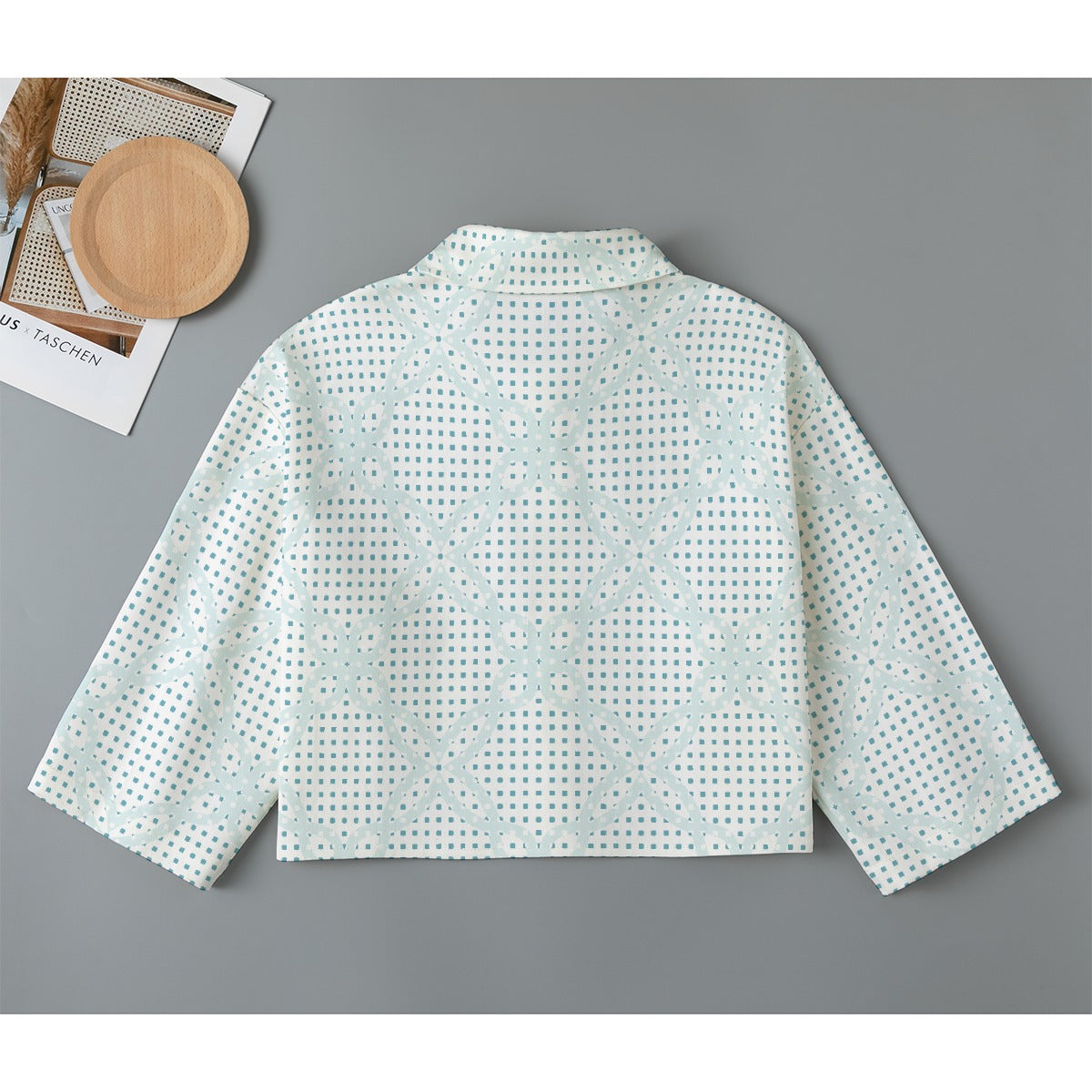 All-Over Print Women's Cropped Jacket | 245GSM Cotton