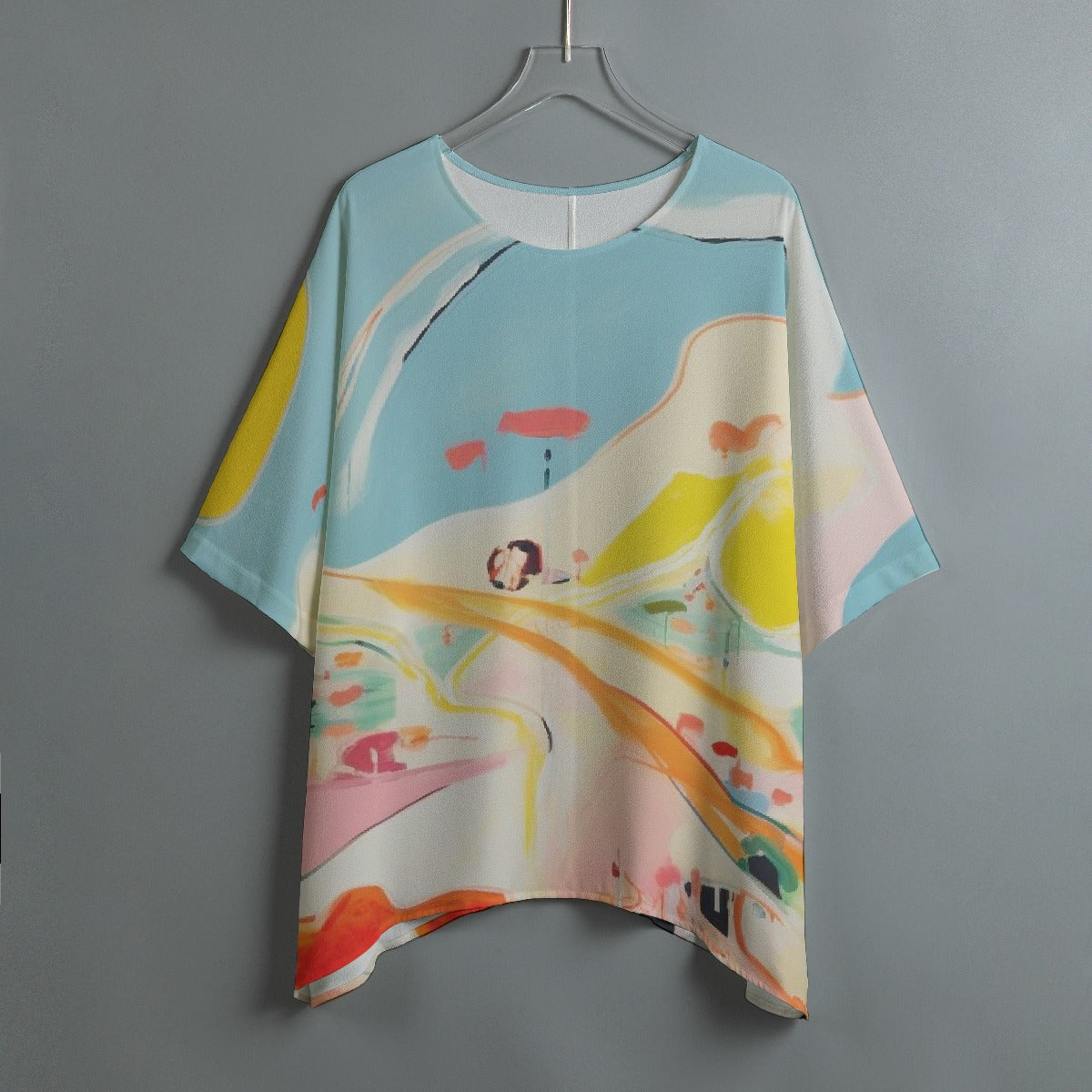 All-Over Print Women's Bat Sleeve Shirt