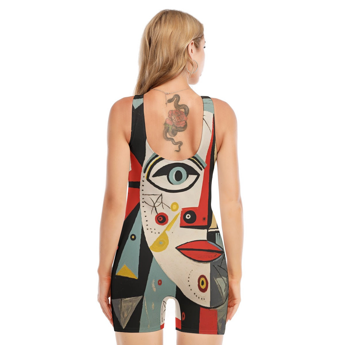 All-Over Print Women's Sleeveless One-piece Swimsuit