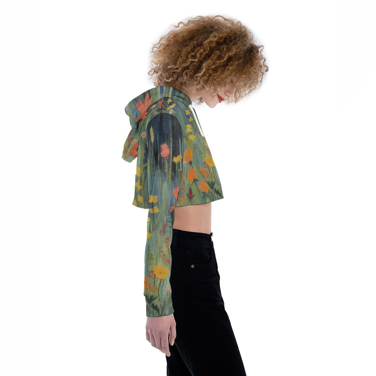 All-Over Print Women's Crop Top Hoodie