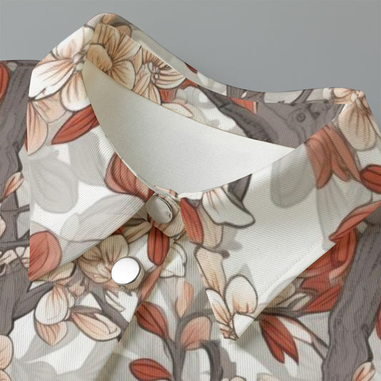 All-Over Print Women's Cropped Jacket | 245GSM Cotton