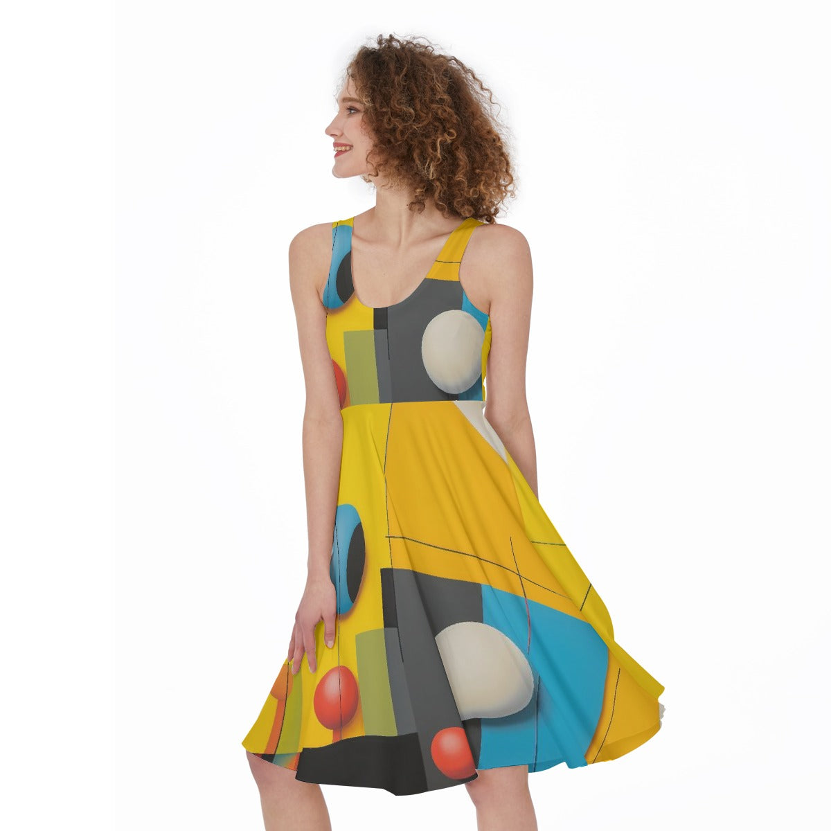 All-Over Print Women's Sleeveless Dress