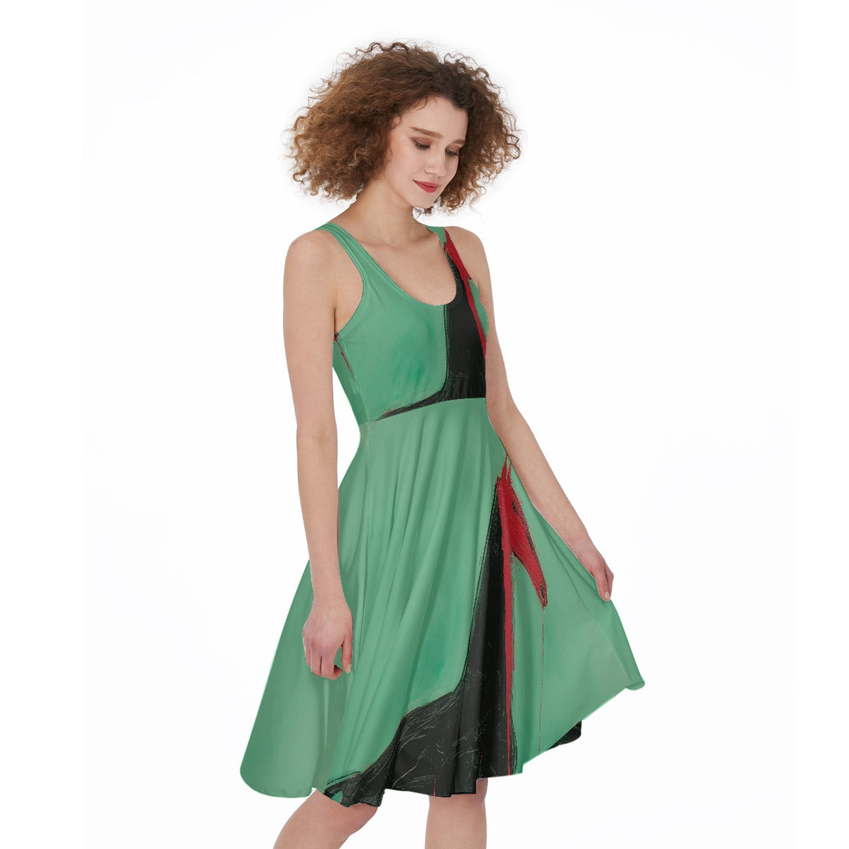 All-Over Print Women's Sleeveless Dress