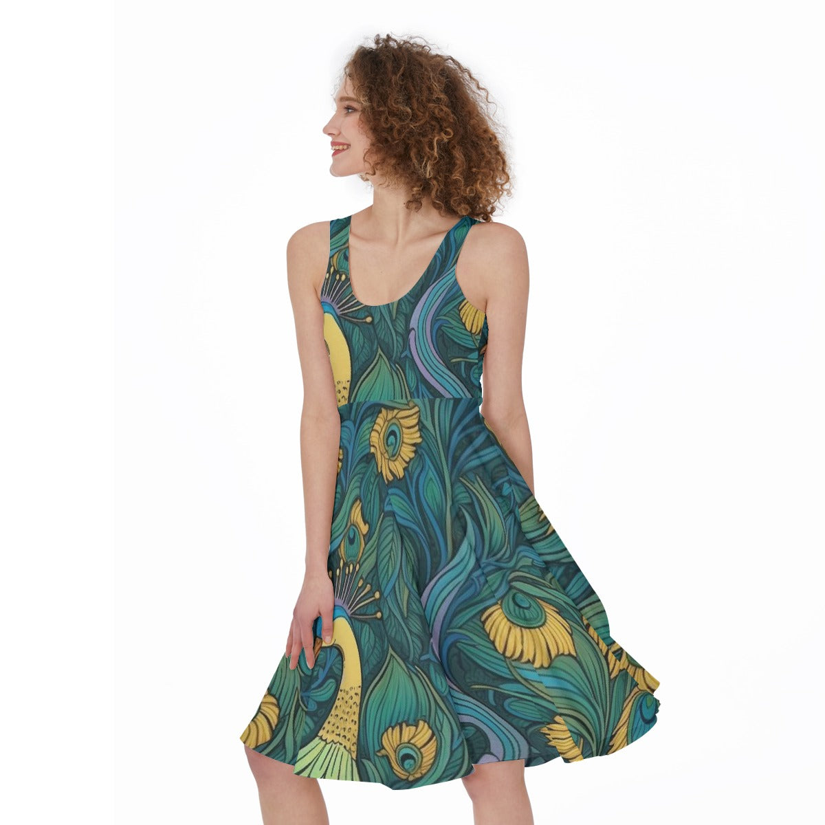 All-Over Print Women's Sleeveless Dress