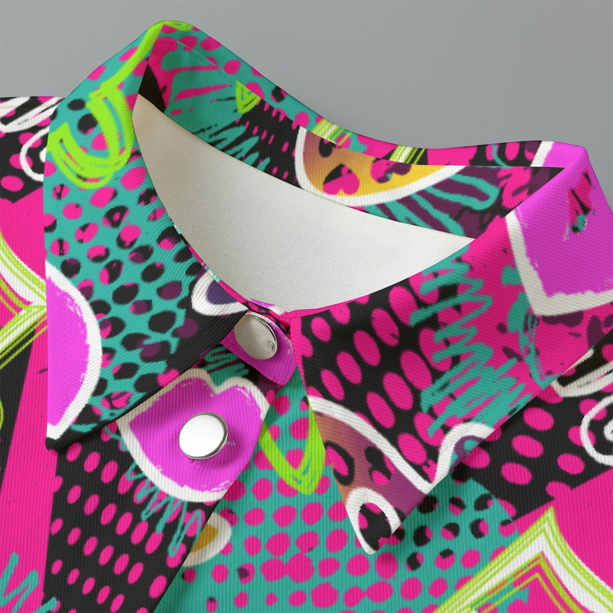 All-Over Print Women's Cropped Jacket | 245GSM Cotton