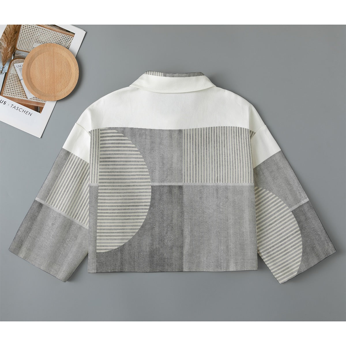 All-Over Print Women's Cropped Jacket | 245GSM Cotton