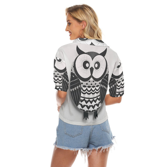 All-Over Print Women's V-neck Shirts