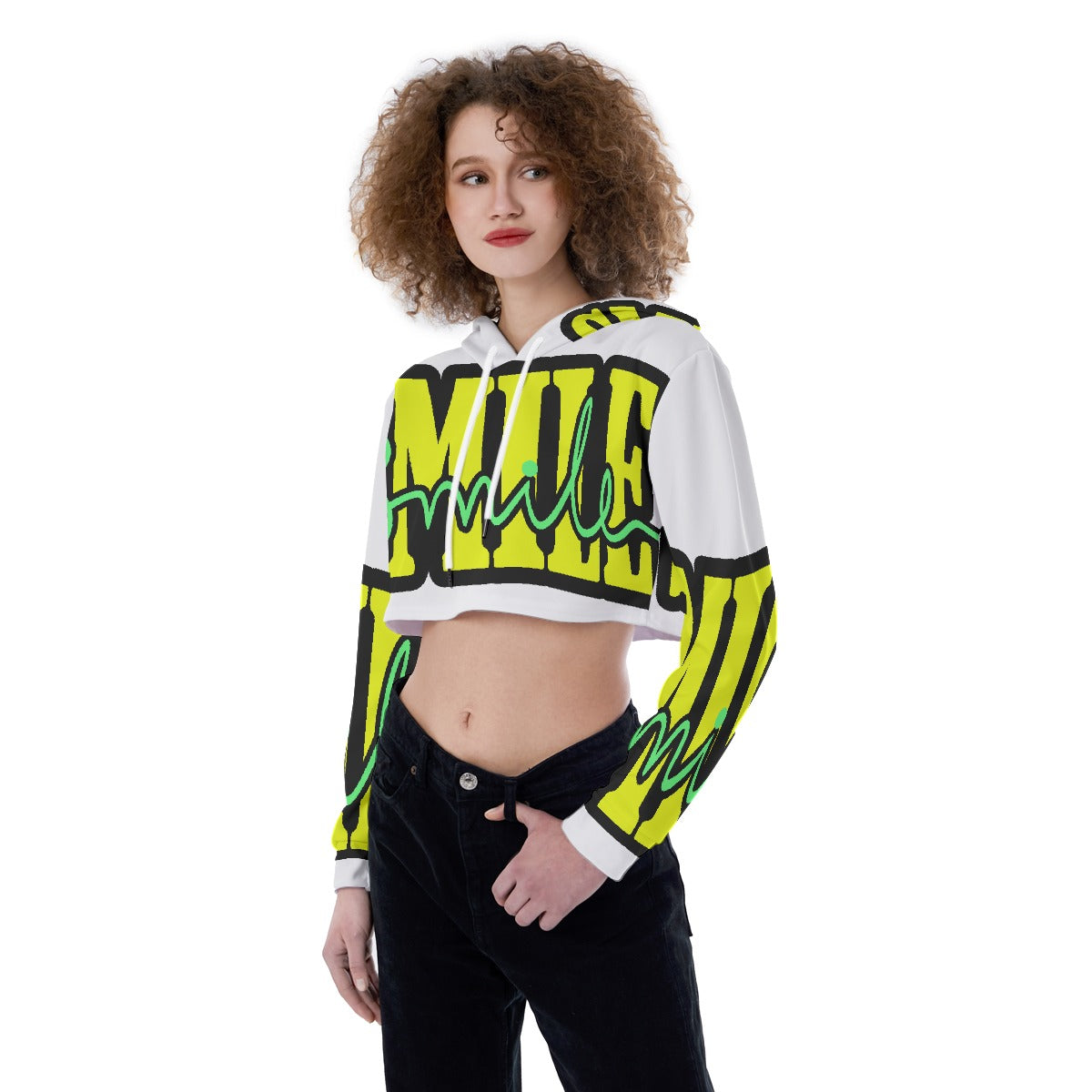 All-Over Print Women's Crop Top Hoodie