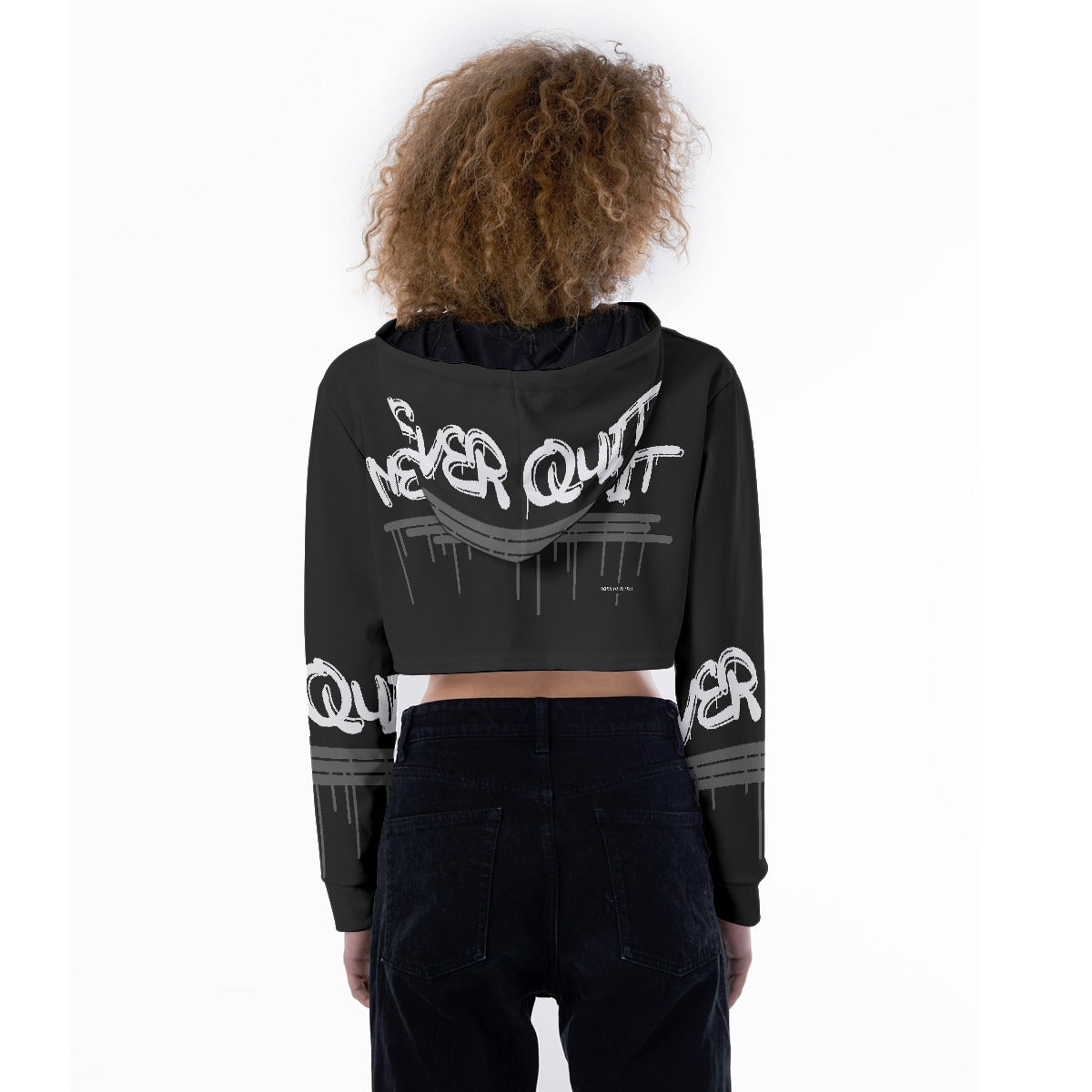 All-Over Print Women's Crop Top Hoodie