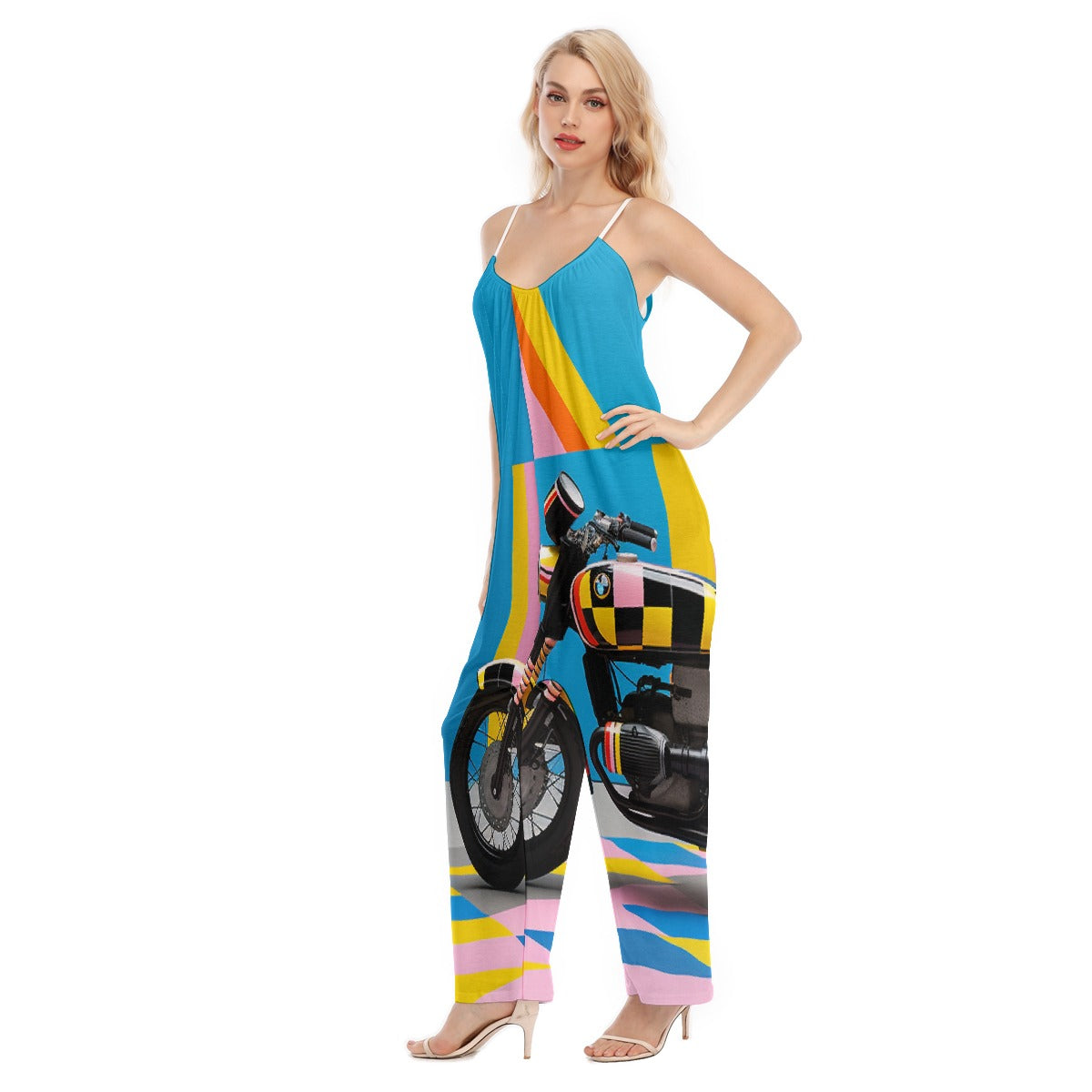 All-Over Print Women's Loose Cami Jumpsuit