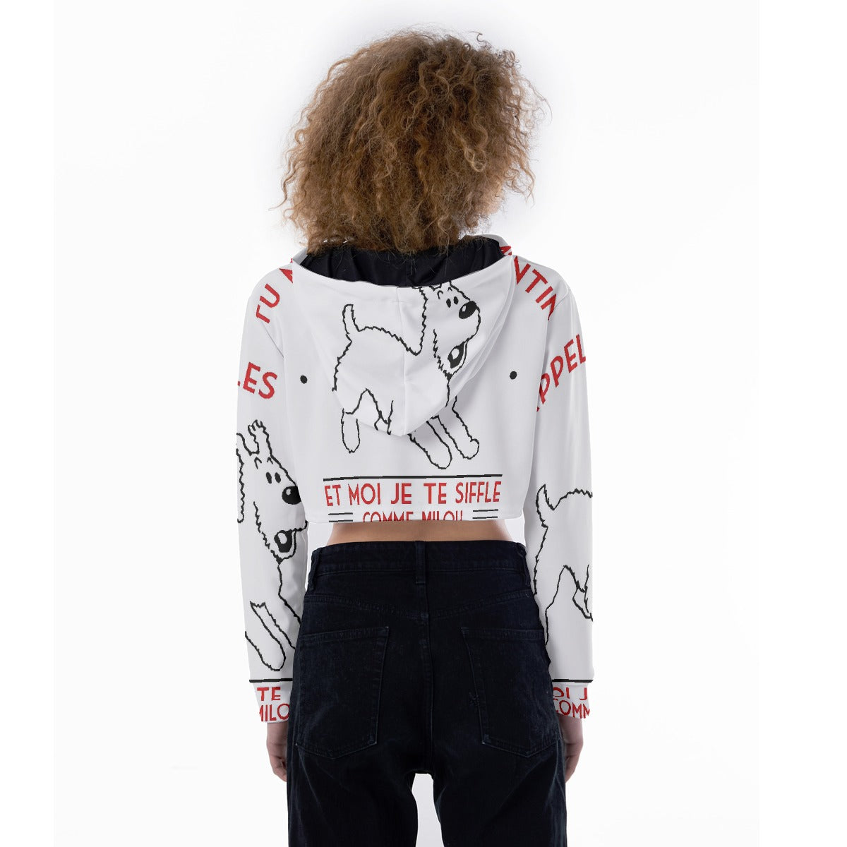 All-Over Print Women's Crop Top Hoodie