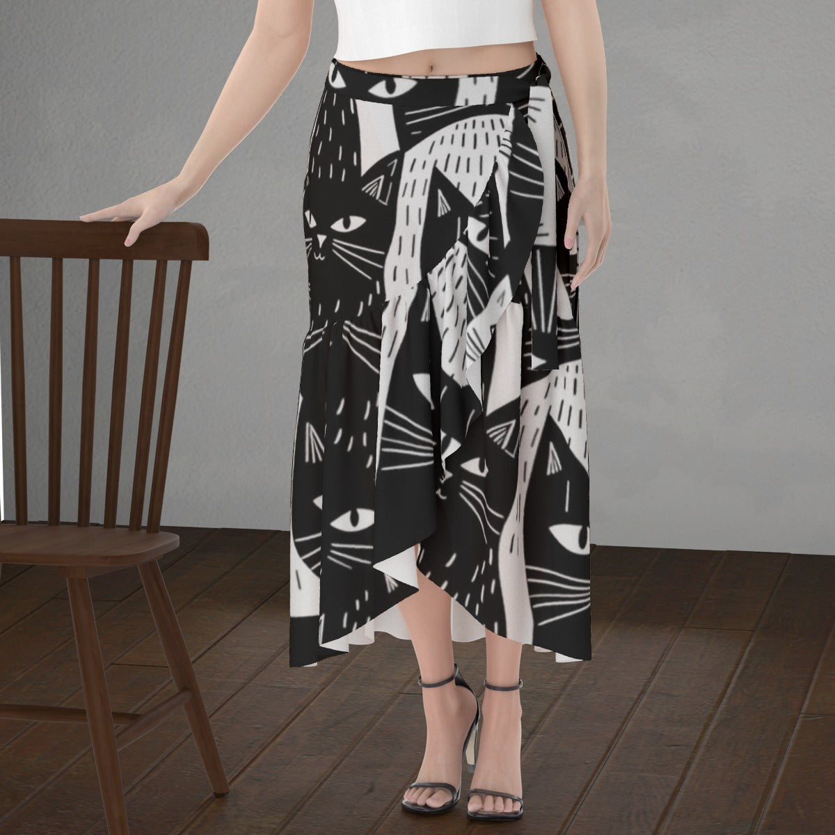 All-Over Print Women's Wrap Skirt