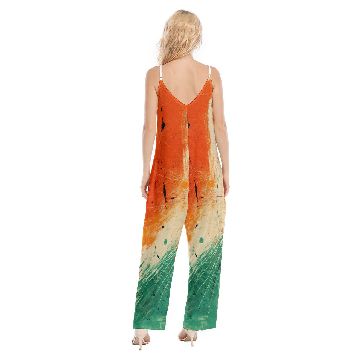 All-Over Print Women's Loose Cami Jumpsuit