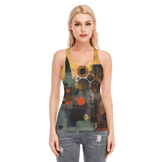 All-Over Print Women's Racer Vest | 190GSM Cotton