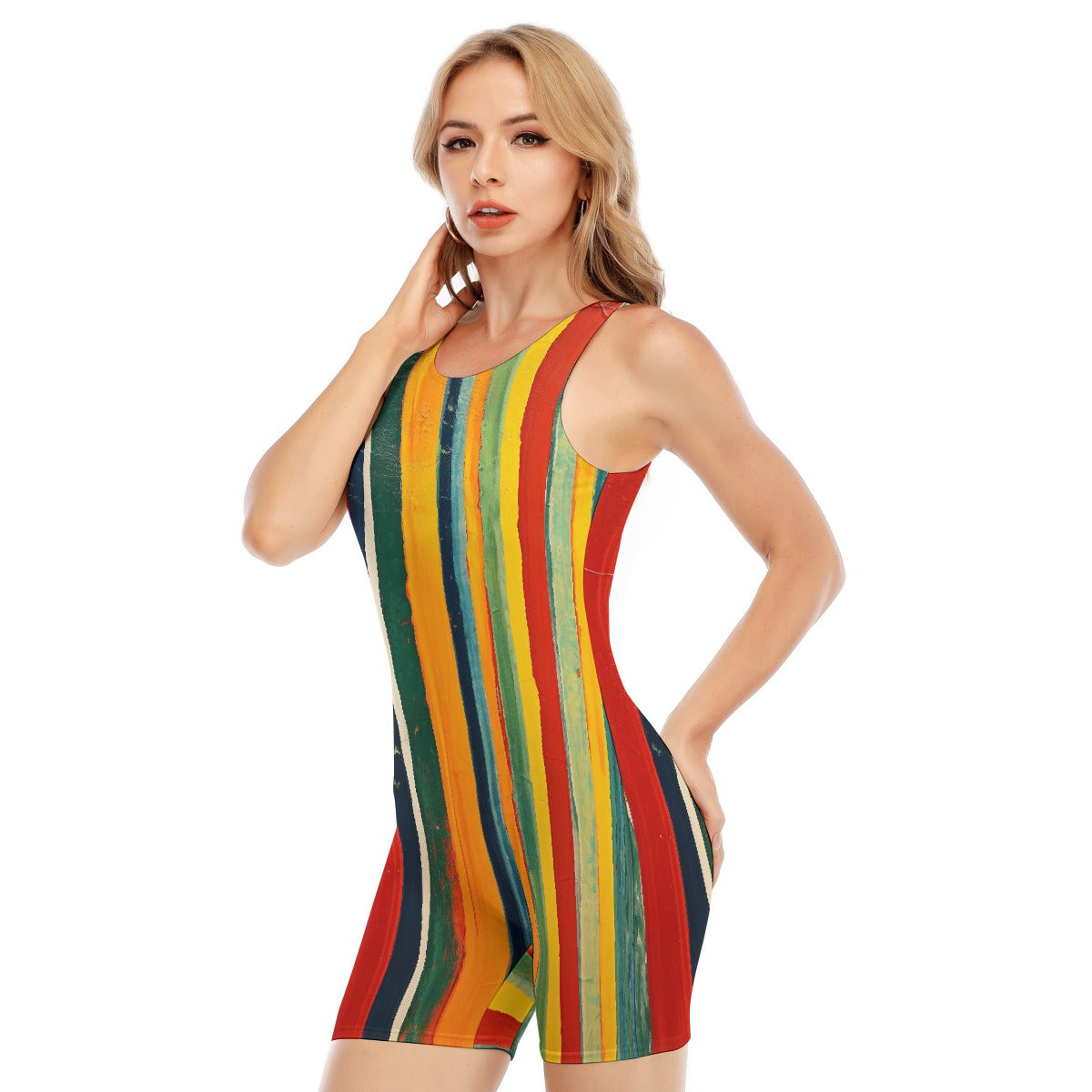All-Over Print Women's Sleeveless One-piece Swimsuit