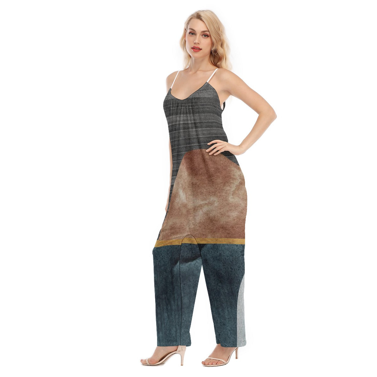 All-Over Print Women's Loose Cami Jumpsuit