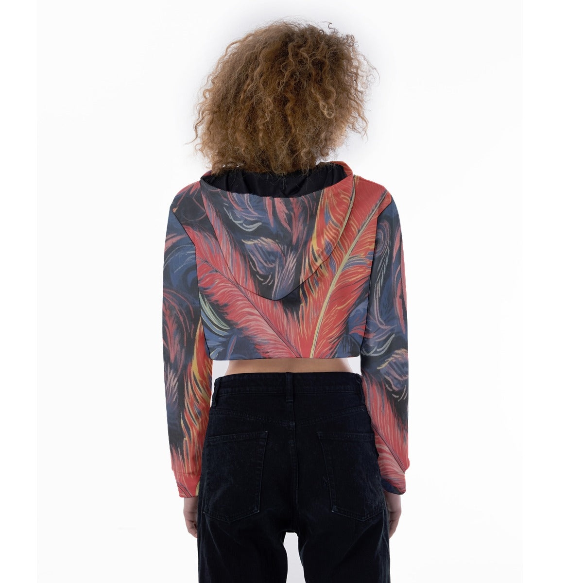 All-Over Print Women's Crop Top Hoodie