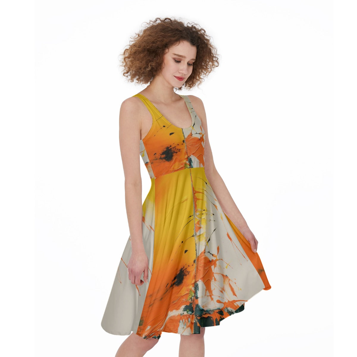 All-Over Print Women's Sleeveless Dress