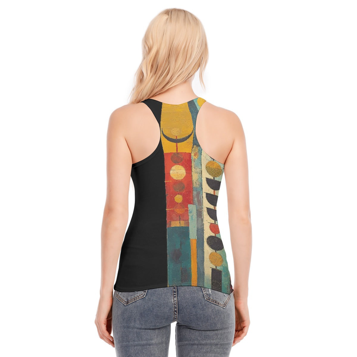All-Over Print Women's Racer Vest | 190GSM Cotton