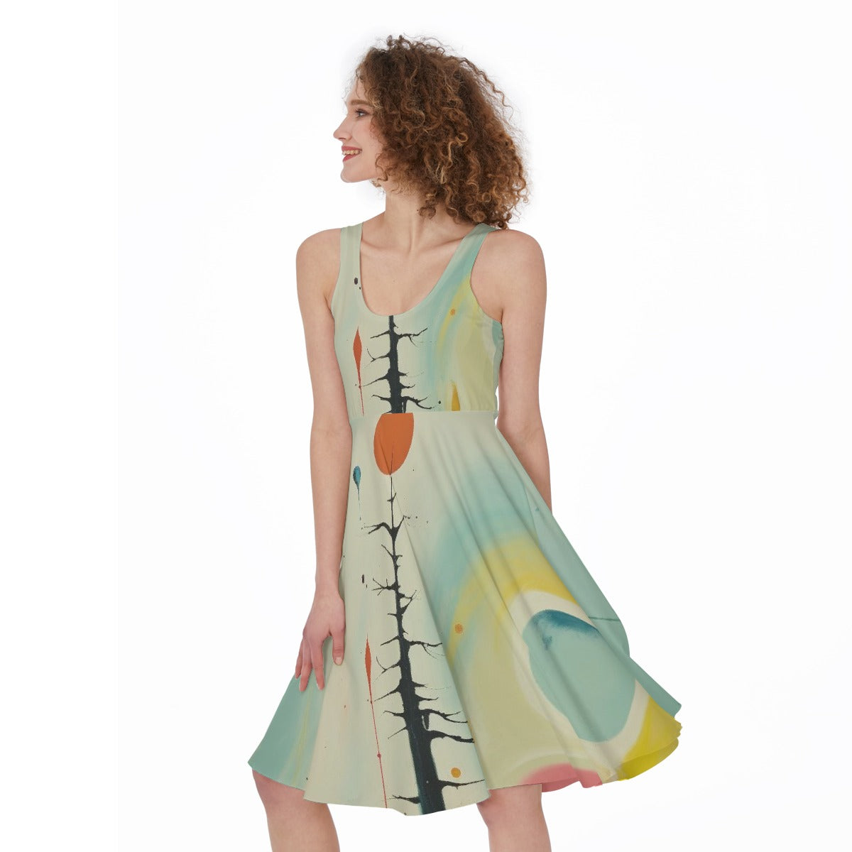 All-Over Print Women's Sleeveless Dress