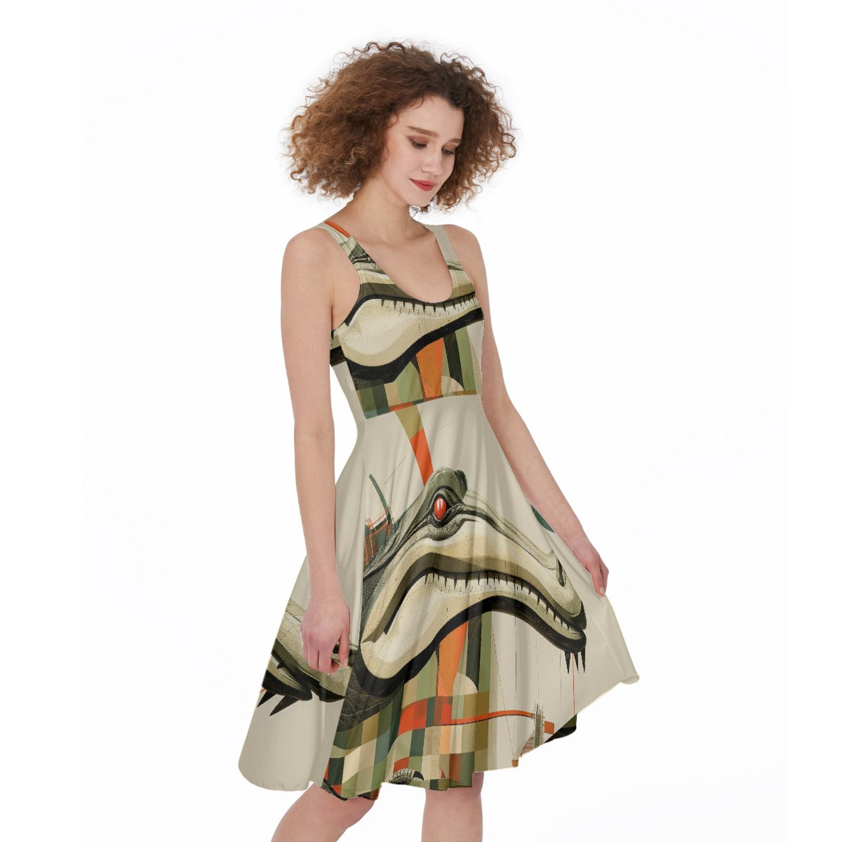 All-Over Print Women's Sleeveless Dress