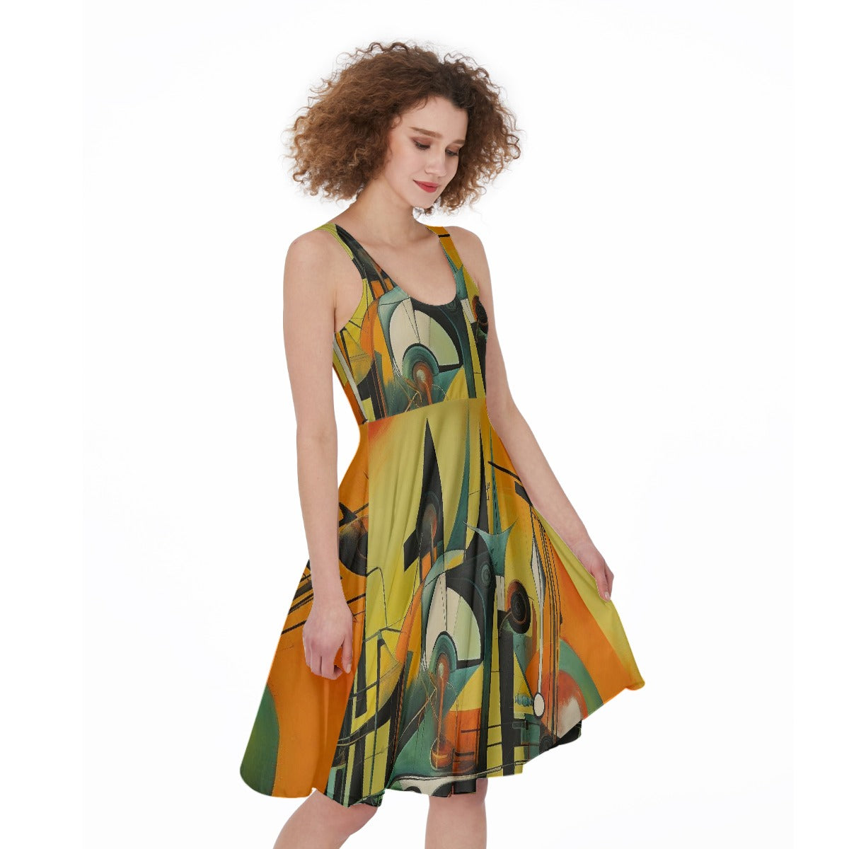 All-Over Print Women's Sleeveless Dress