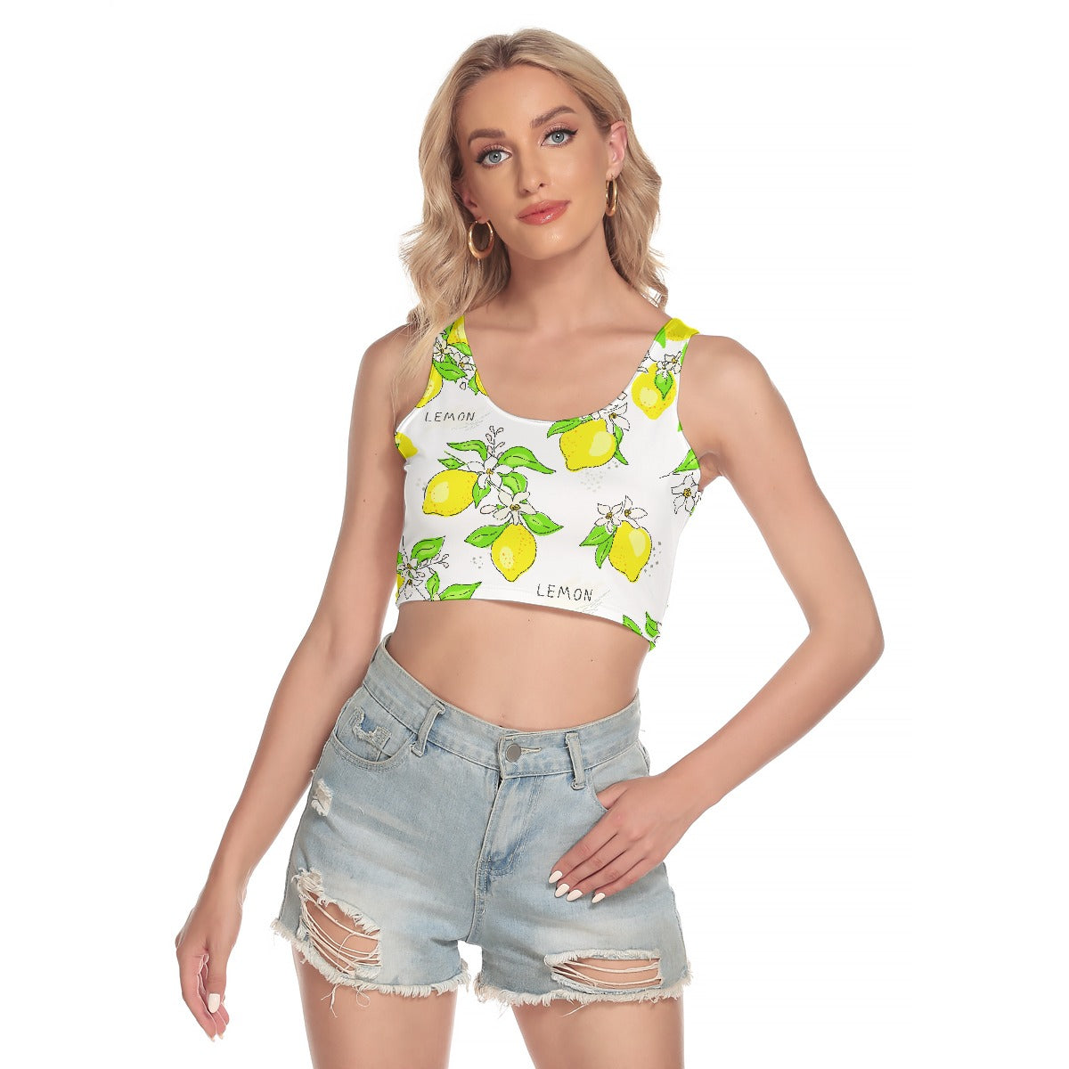 All-Over Print Women's Sport Crop Tank Top