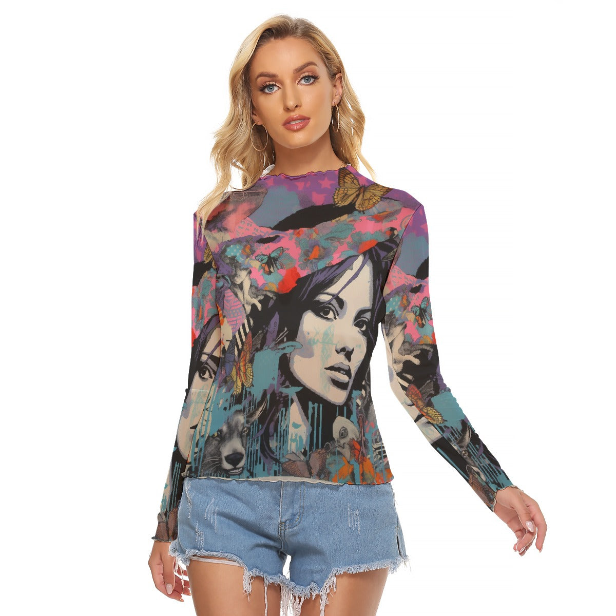 All-Over Print Women's Mesh T-shirt