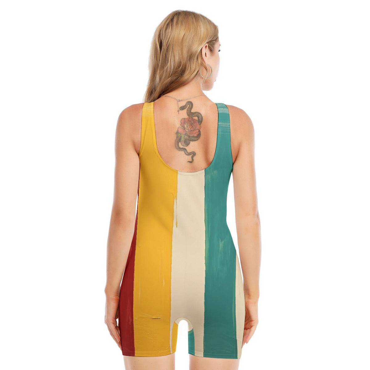All-Over Print Women's Sleeveless One-piece Swimsuit