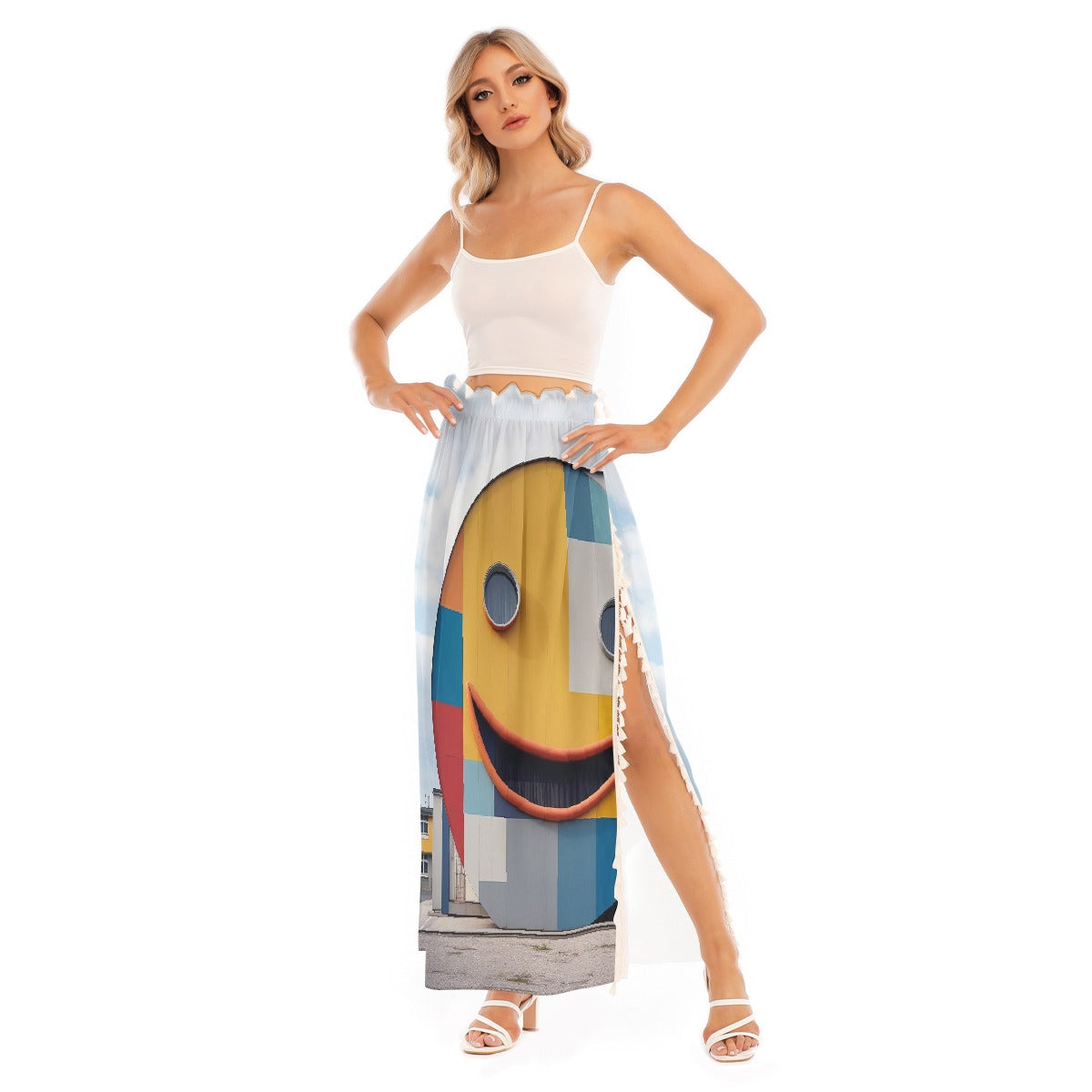 All-Over Print Women's Side Split Skirt