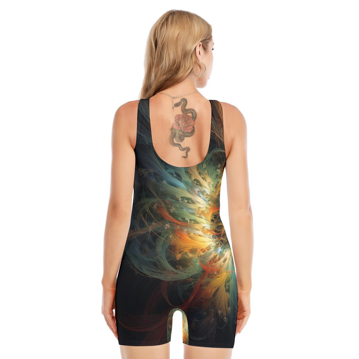 All-Over Print Women's Sleeveless One-piece Swimsuit