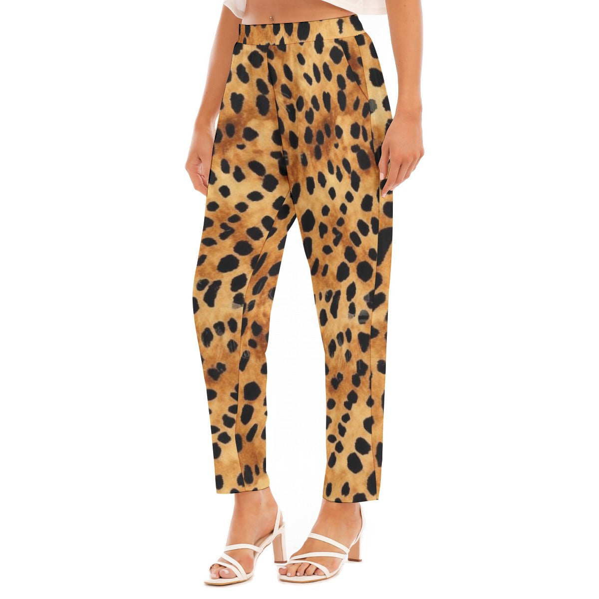 All-Over Print Women's Loose Straight-leg Pants