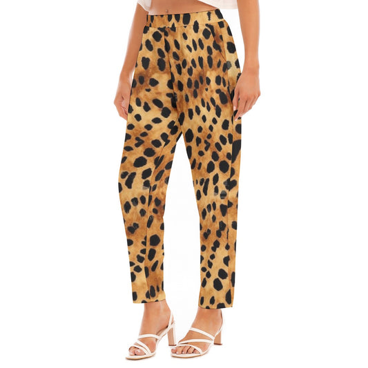 All-Over Print Women's Loose Straight-leg Pants
