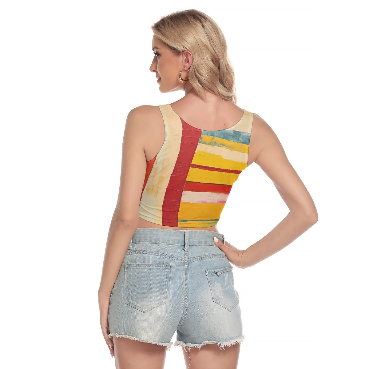 All-Over Print Women's Sport Crop Tank Top