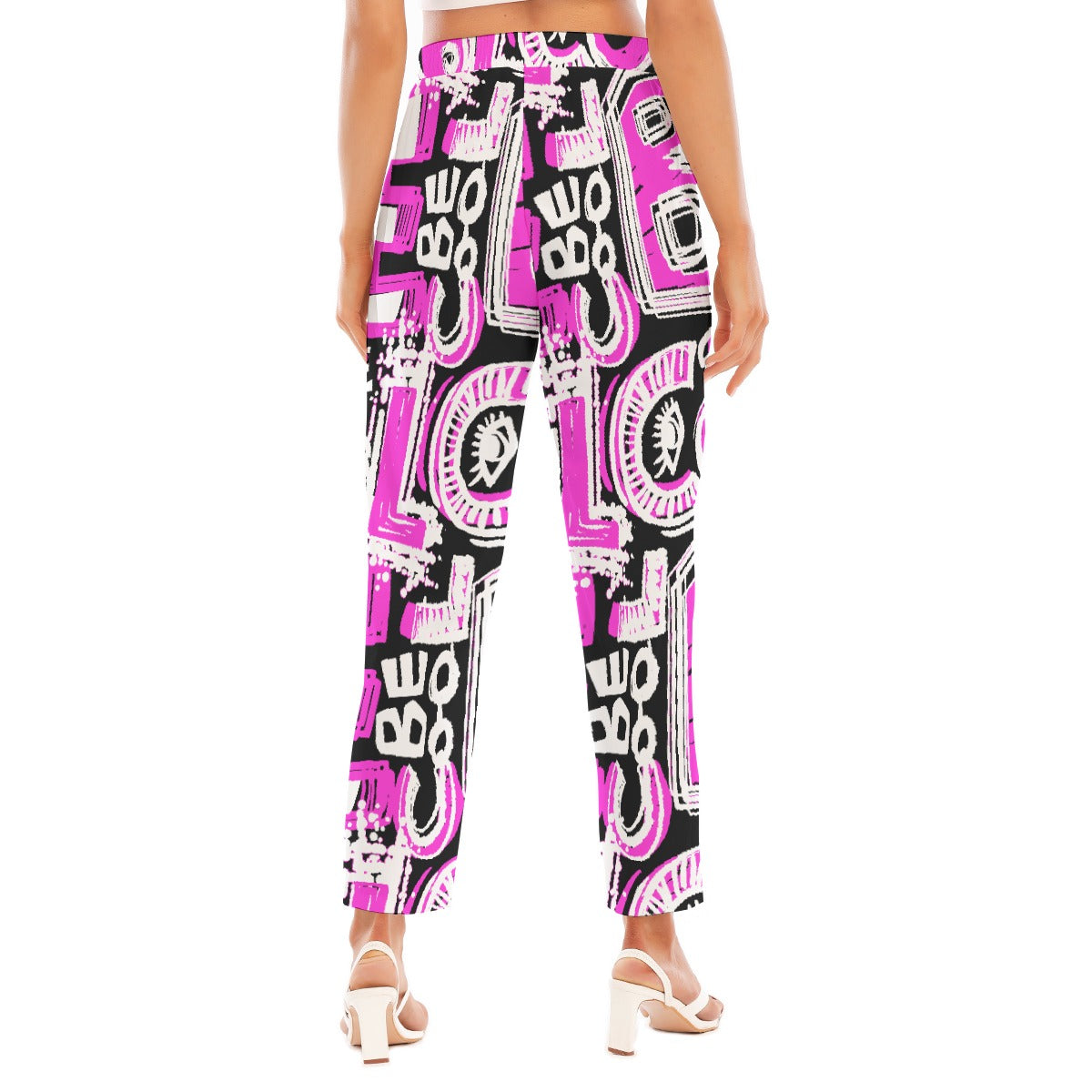 All-Over Print Women's Loose Straight-leg Pants