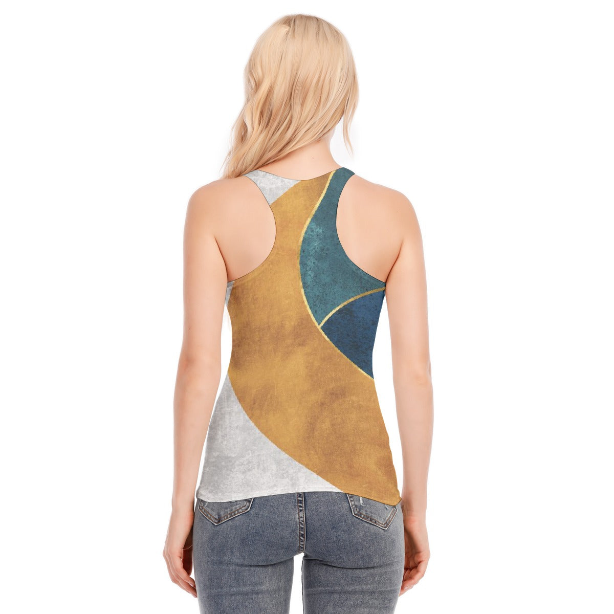 All-Over Print Women's Racer Vest | 190GSM Cotton