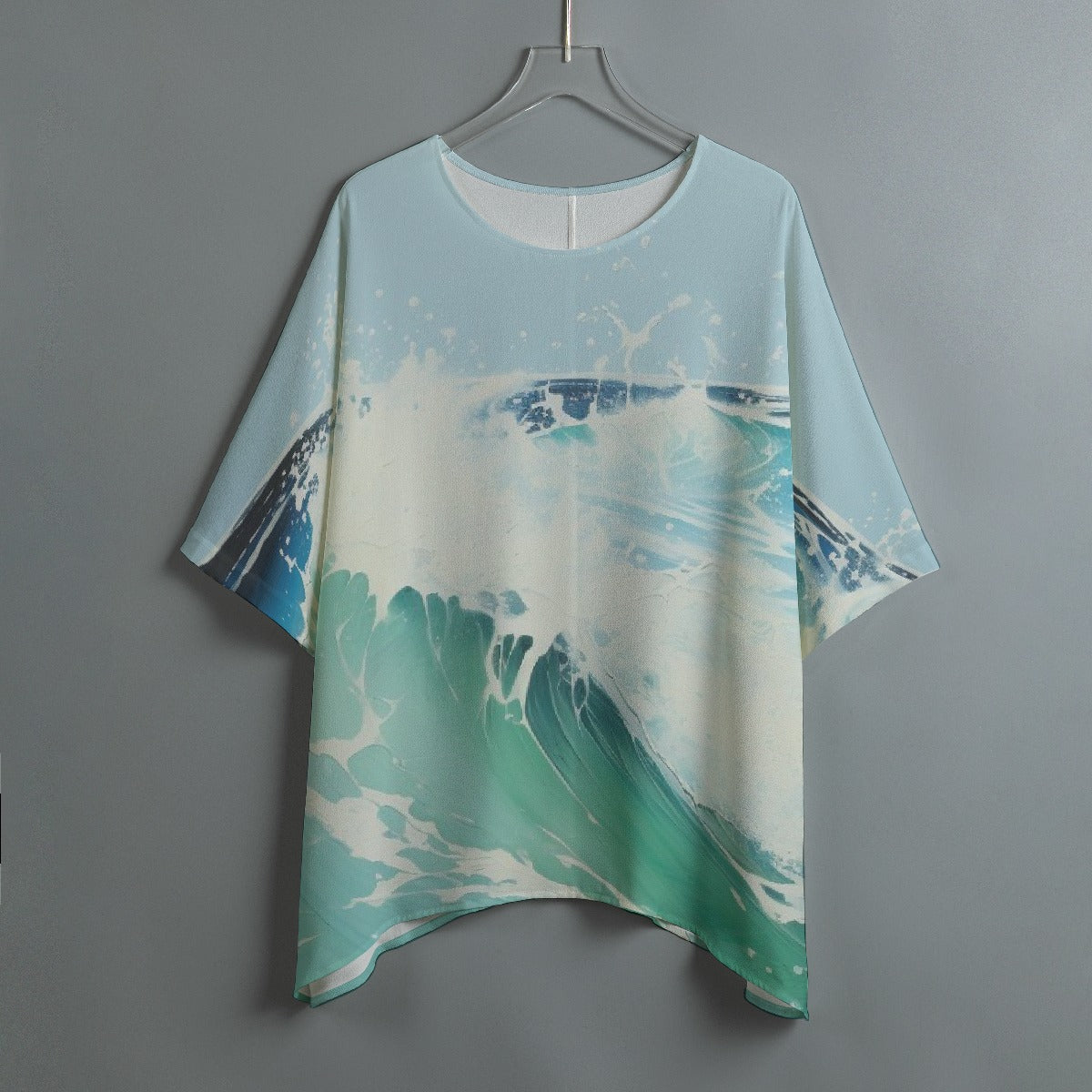 All-Over Print Women's Bat Sleeve Shirt