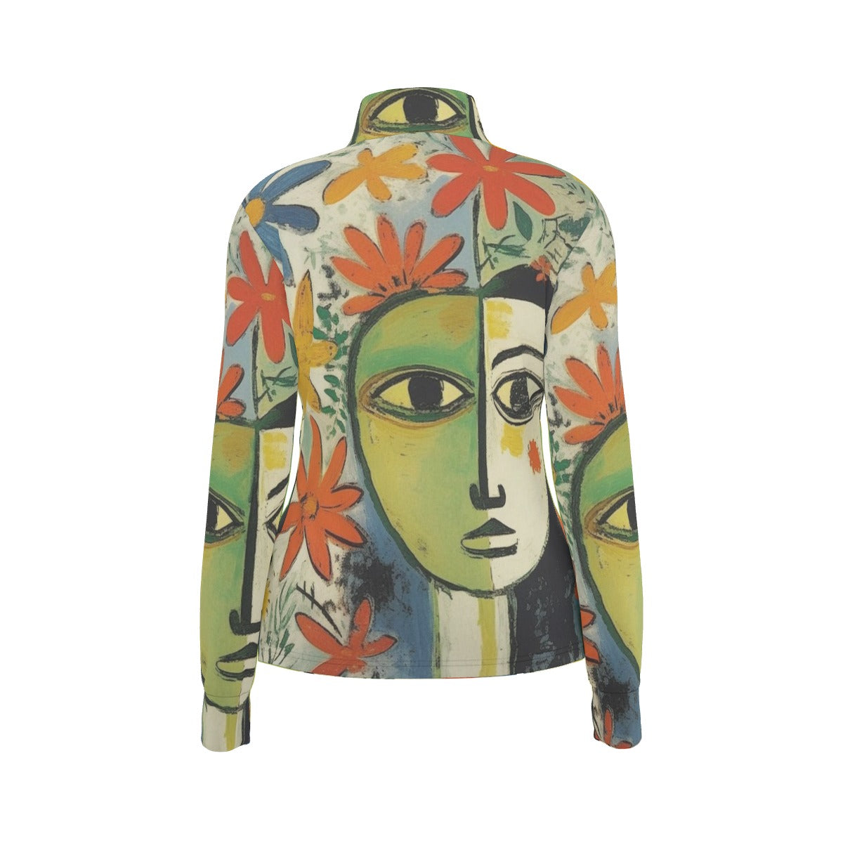 All-Over Print Women's Long Sleeve Thumbhole Jacket