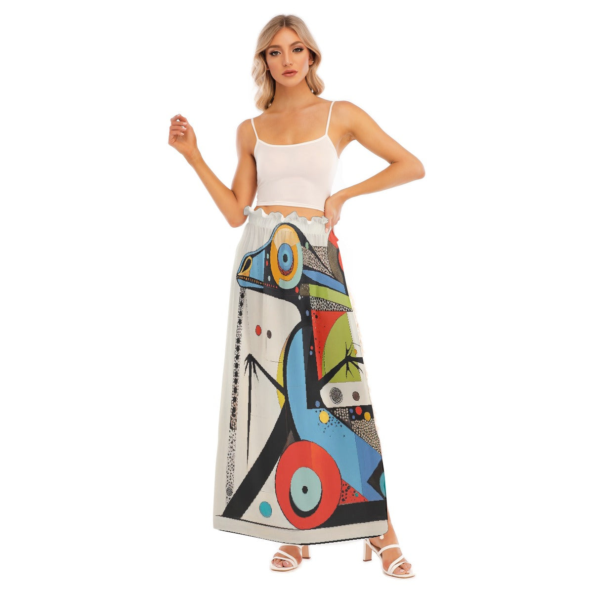 All-Over Print Women's Side Split Skirt