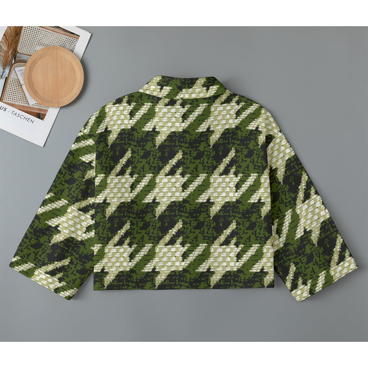 All-Over Print Women's Cropped Jacket | 245GSM Cotton