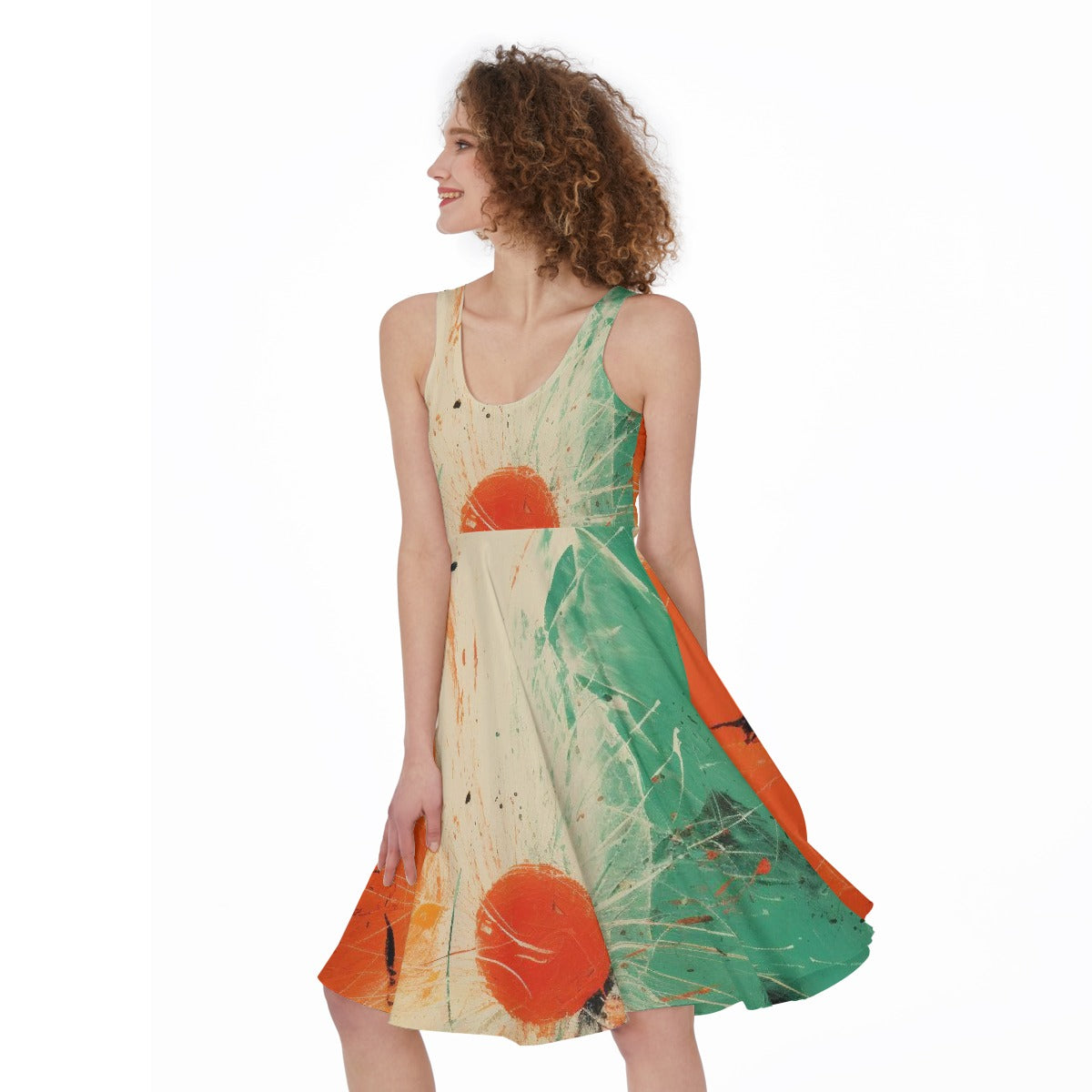 All-Over Print Women's Sleeveless Dress