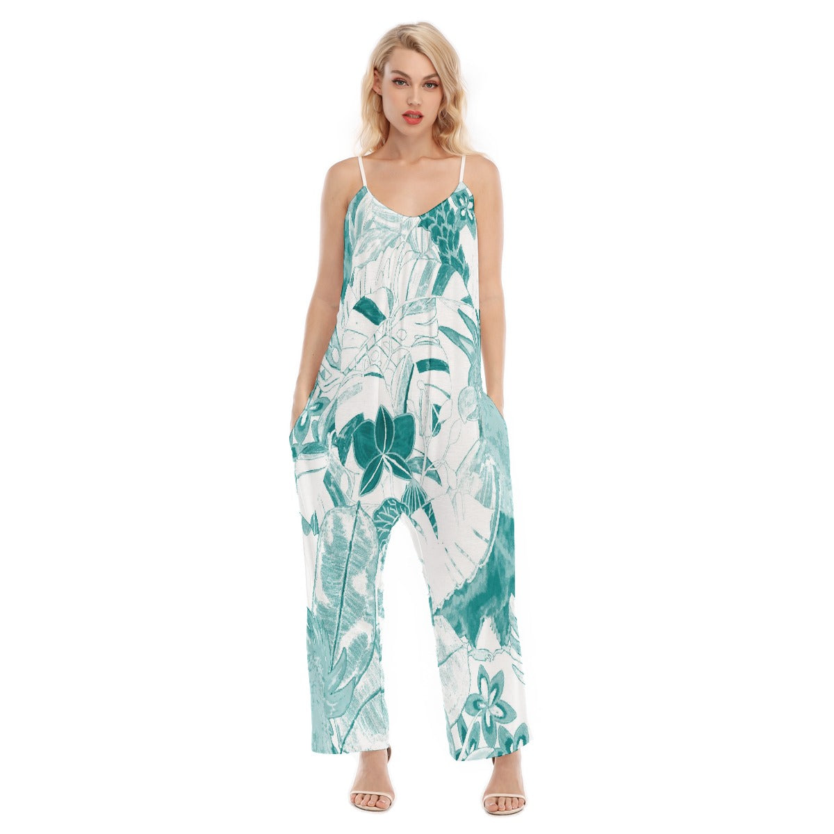 All-Over Print Women's Loose Cami Jumpsuit