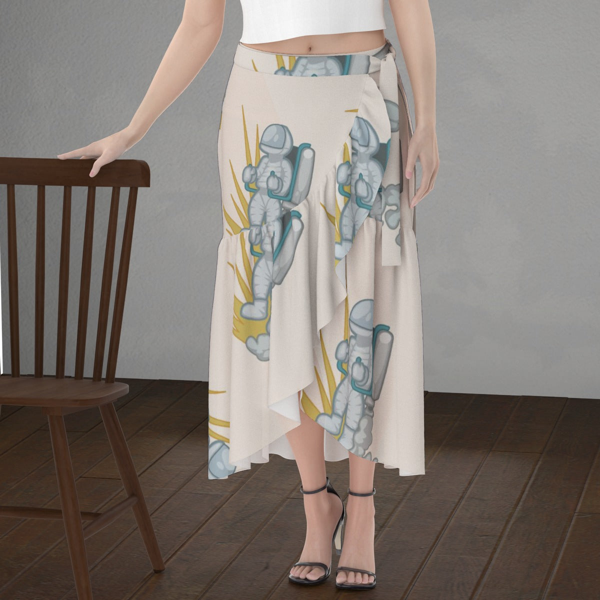 All-Over Print Women's Wrap Skirt